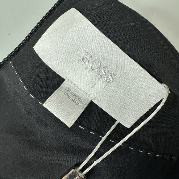 BOSS Hugo Boss Dress Womens 14 Dapena V-Neck Colorblock Sheath Career Capsule - Picture 6 of 12